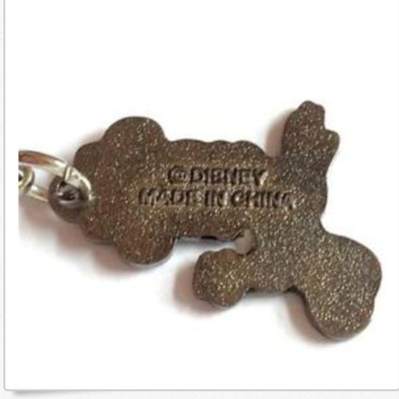 Vintage Disney Minnie Mouse Charm Zipper Pull Polka Dots Purse Charm Signed - Picture 7 of 11